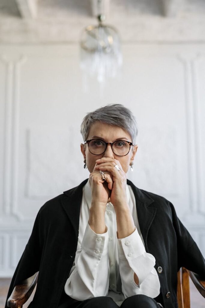 pexels-photo-4098289 Woman in Black Blazer Wearing Eyeglasses